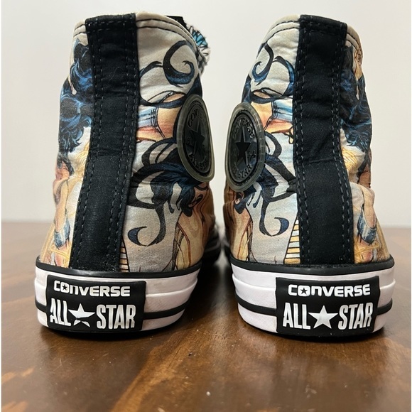 Converse Wonder Woman chick Taylor  high top shoes size 6 women 4 men DC comics - Picture 9 of 13